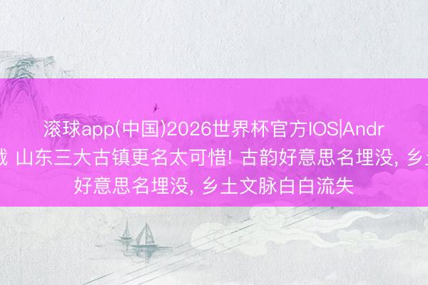 滚球app(中国)2026世界杯官方IOS|Android手机app下载 山东三大古镇更名太可惜! 古韵好意思名埋没， 乡土文脉白白流失
