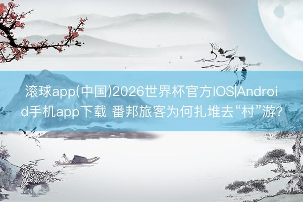 滚球app(中国)2026世界杯官方IOS|Android手机app下载 番邦旅客为何扎堆去“村”游？