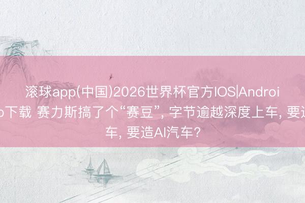 滚球app(中国)2026世界杯官方IOS|Android手机app下载 赛力斯搞了个“赛豆”， 字节逾越深度上车， 要造AI汽车?