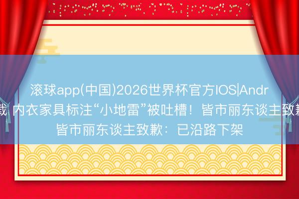 滚球app(中国)2026世界杯官方IOS|Android手机app下载 内衣家具标注“小地雷”被吐槽！皆市丽东谈主致歉：已沿路下架